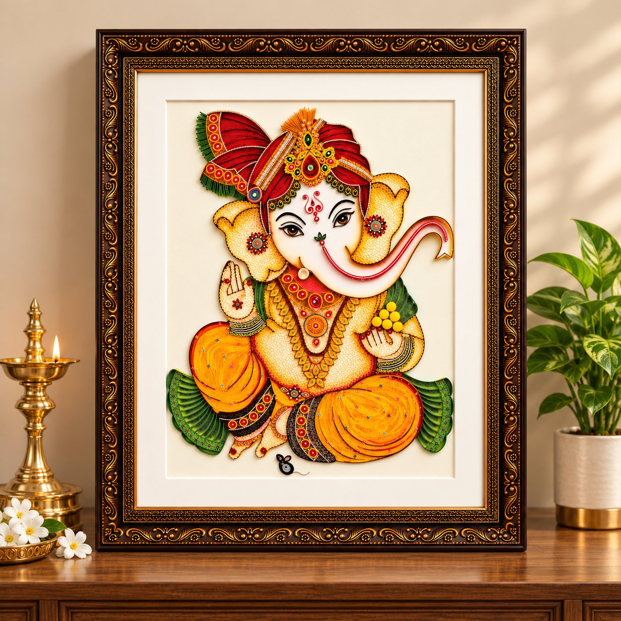 Divine Blessings – Royal Ganesha